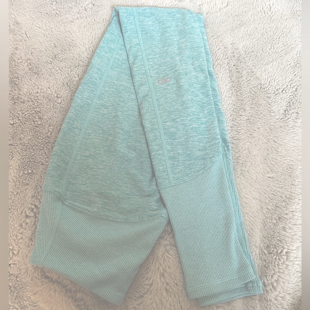 Alo XS leggings blue quartz heather